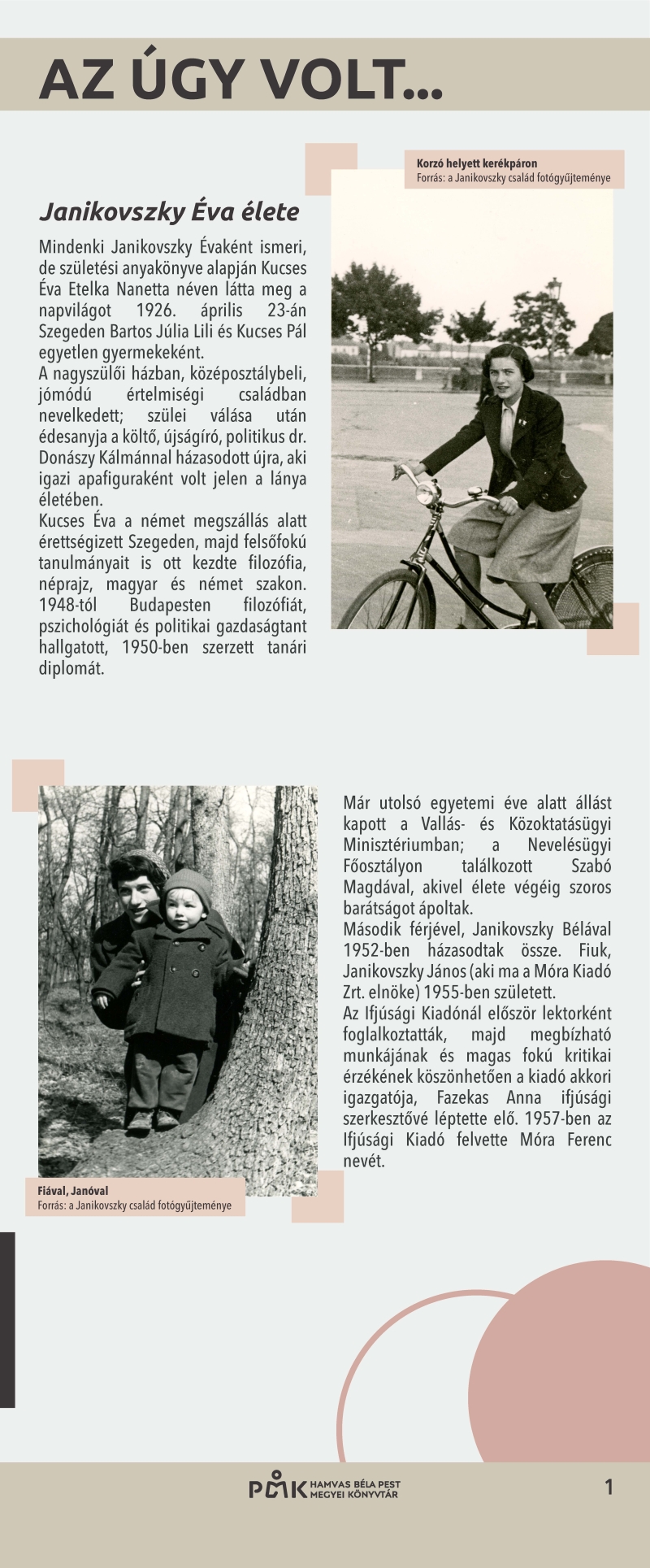 Mosolyogni tessék! kiállítás – 2. tabló