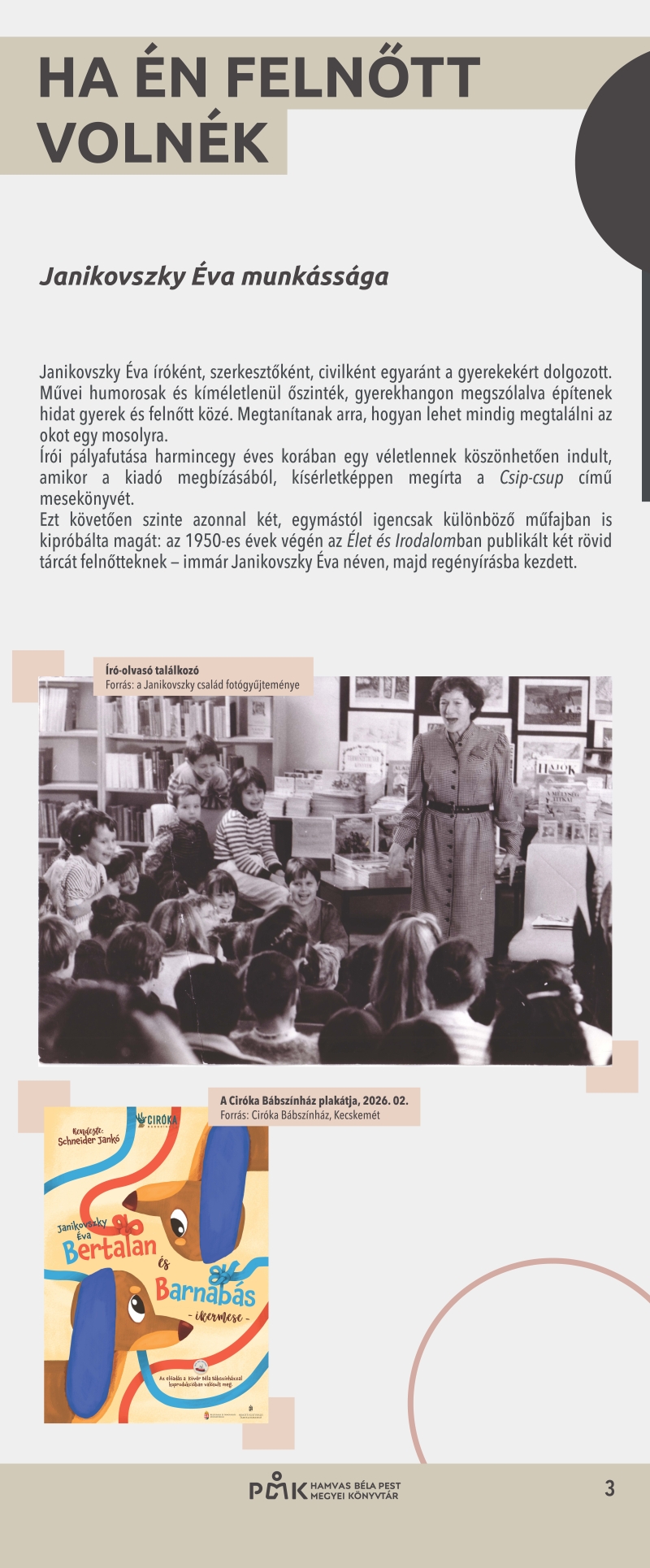 Mosolyogni tessék! kiállítás – 4. tabló