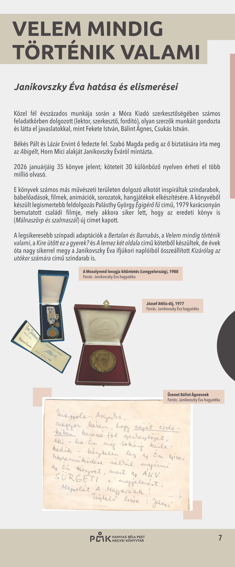 Mosolyogni tessék! kiállítás – 8. tabló