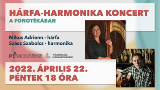 Hárfa-harmonika koncert a Fonotékában